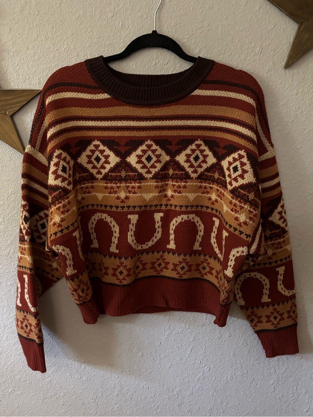 Wrangler retro cropped sweater size M